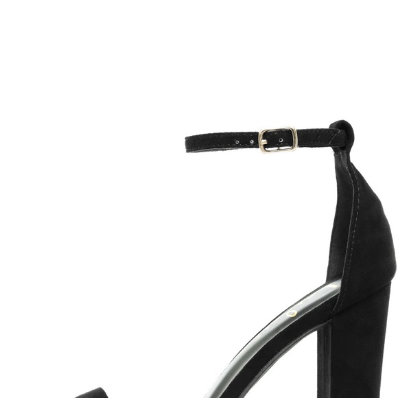 Lulus Suede Heels 4 Inch Block Heel - Picture 3 of 4